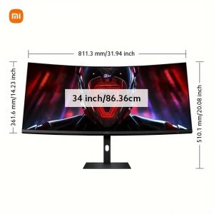 مانیتور منحنی گیمینگ شیائومی 34 اینچ Mi Curved Gaming Monitor