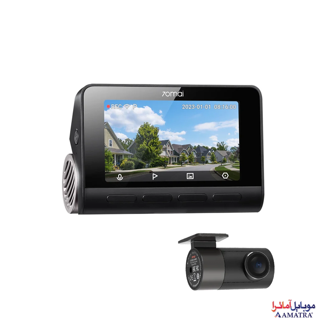 دوربین ثبت وقایع و فیلم برداری خودرو شیائومی مدل Xiaomi 70mai 4K A800S Dash Cam Set با دوربین عقب