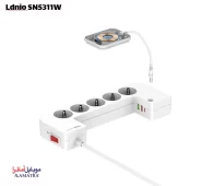 خرید و قیمت جعبه چند راهی برق و شارژر بی سیم هوشمند الدینیو مدل Ldnio SN5311W