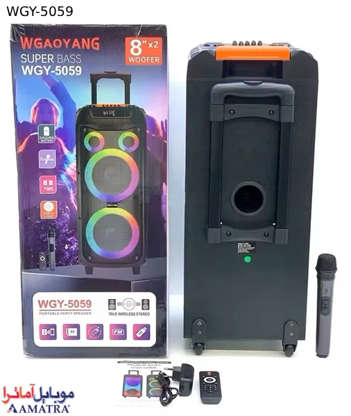 اسپیکر بلوتوثی ریموت دار WGAOYANG مدل WGY-5059