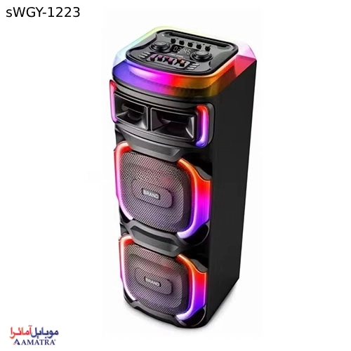 اسپیکر بلوتوثی مدل WGY-1223 BT همراه با ریموت