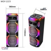 اسپیکر بلوتوثی مدل WGY-1223 BT همراه با ریموت