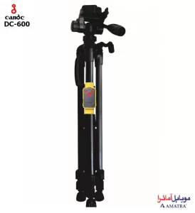 سه پایه دوربین عکاسی و فیلمبرداری حرفه‌ایی با شاتر بلوتوث مدل Candc DC-600