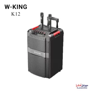 اسپیکر بلوتوثی ۱۲۰ وات دبلیو کینگ به همراه ۲ میکروفون مدل W-King K12